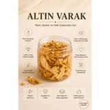 MUMTEDARİK Altın Varak Dekor Pulu Kutu Mum, Epoksi ve Hobi İçin