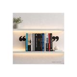 Mumu Kitaplardan Alıntılar Temalı Kitap Tutucu ,Tırnak İşaretli Dekoratif Kitap Desteği ,Siyah, 2'li Set