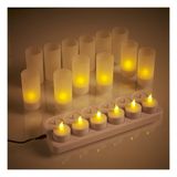 Mumvemum Şarjlı Led Mum 12 Li Set