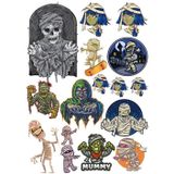Mumya Ve Zombi Sticker Set 2 17 Parça Telefon, Tablet, Defter, Laptop Sticker