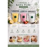 MUMYABİ 3'lü Doğal Içerikli Limon-Çilek-Vanilya Yağlı Banyo Kaya Tuzu Manikür/pedikür Peeling3x300 gr