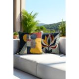 MUN HOME Modern Desenli Dijital Baskılı Renkli Kırlent Kılıfı 2'li Set