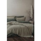 Muna Çift Kişilik Pike Takımı %100 Organik Pamuk Inject Yeşil-Koyu Yeşil 240x260 Cm
