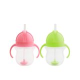 Munchkin Tıklama Kilitli Uçlu Alıştırma Bardağı 6ay+, 207ml, Pem pembe-yesil