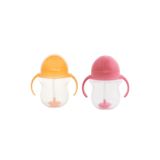 Munchkin Tıklama Kilitli Uçlu Alıştırma Bardağı 6ay+207 ml ,Turuncu ve Pembe
