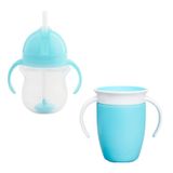 Munchkin Tıklama Kilitli Uçlu Alıştırma Bardağı, 6ay+,207ml,mavi& Mavi