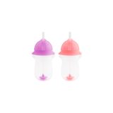Munchkin Tıklama Kilitli Uçlu Alıştırma Bardağı,12ay+, 296ml,mor, Pembe