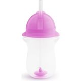 Munchkin Tıklama Kilitli Uçlu Pipetli Alıştırma Bardağı, 12AY+, 296ML, Mor, 1 Adet