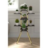 Mundo 10 Raflı Dekoratif Çiçek Standı Çiçek Bahçesi Saksı Standı Diğer