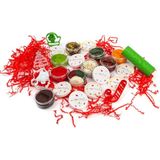 Mundough New Year Ultimate Çok Renkli Oyun Hamuru Seti - Yeşil - Kırmızı - Bordo - Beyaz - Standart