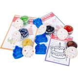 Mundough Sparkly Happy Birthday Doğal Oyun Hamuru Seti - Standart