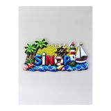 Mundy SİNOP Polyester Kabartmalı Magnet 8,5x4 cm Şehir Magneti Dekoratif Hediyelik Buzdolabı Süsü (kod:1854)