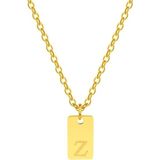 Munels Minimalist Harfli Çelik Kolye - 316L Cerrahi Çelik Kolye - Harfli Kolye - Z
