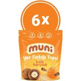 Muni Ballı Tarçınlı Yer Fıstığı Topu, 80 gr x 6 Adet