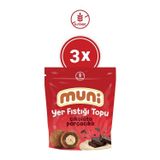 Muni Glutensiz Çikolata Parçacıklı Yer Fıstığı Topu 3'Lü