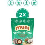 Muni Glutensiz, Katkısız Hindistan Cevizli Yer Fıstığı Topu 2'Li