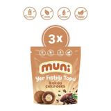 Muni Glutensiz, Katkısız Kakao Çekirdekli Yer Fıstığı Topu 3'Lü