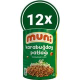 Muni Karabuğday Patlağı 12 Adet Glutensiz Vegan Yüksek Lif Kaynağı Hafif ve Doyurucu Atıştırmalık