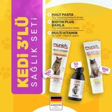 Munich Vet 3’lü Kedi Seti Malt Pasta(100GR) Biotin Plus Damla(50ML) Multi Vitamin Pasta(100GR) Tüy Dökülmesini Önler