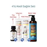 Munich Vet Kedi Seti 4lü Biotine Plus, Balık Yağı, Malt, Vitamin