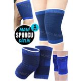 Munico 1 Çift Spor Yaralanmaları için Diz Menisküs Koruma Bandaj Renkli Nefes Alabilen Spor Dizlik Bandajı