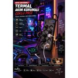 Munico 2 Adet Termal Akım Korumalı 8'li Çoklu Priz 2500W USB Type-C Çıkışlı Şarj Istasyonu - Çok Renkli