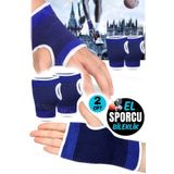 Munico 2 Çift Basketbol Için El Bileği Desteği Basınçlı El Bileği Desteği Fitness Futbol El Koruma Bandaj