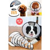 Munico 28-34 Cm Köpek Ve Kedi Boyun Yakalığı Isırma Ve Yara Yalama Engelleyici Konforlu Yakalık Başlığı