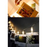 Munico 3 Metre Gün Işığı Işıklı Fotoğraf Askısı 10 Mandallı Instax Mini Foto Mandal Seti
