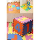 Munico 33x33 cm 7 mm Kalınlıkta 9 Parça Sayılar Puzzle Yer Matı Çocuklar İçin Güvenli Oyun Alanı