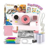 Munico Anında Çocuk Fotoğraf Makinesi | 48MP Termal Baskı, 2.4" Ekran, 1080P Video ve 3 Rulo Kağıt