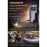 Munico Araç Akü Takviye Powerbank 12.000 Mah Çantalı Jump Starter ve Kompresör Çok Fonksiyonlu Akü Takviye