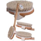 Munico Banyo Duş Bamboo Fırçası Doğal At Kılı Selülit Fırçası Organik %100