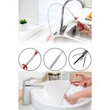 Munico Banyo Lavabo Musluk Gider Açıcı Tıkanıklık Giderici Hijyen Lavabo Esnek Çelik Tel Kırılmaz Bükülmez