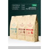 Munico Coffee Munico Guatemala-Kolombiya-Etiyopya Çekirdek Kahve Tadım Paketi 3X250GR (750GR) - 750 gr