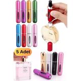 Munico Doldurulabilin Şişesi Adet Lüx Şık Seyehat Tasarım 5 Mini Taşınabilir Şişe Parfüm Kaliteli Malzeme - 0 - 249 ml