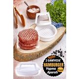 Munico Doldurulmuş Burger Presi Patty Barbekü Hamburger Makinesi Kalıp Mutfak Aracı Hamburger Makinesi