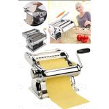 Munico Erişte Makarna Hamur Kesme Mantı Açma Makinesi 150mm 3 Fonksiyonlu Paslanmaz Dilimle Kesme Aleti