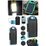 Munico Fenerli Güneş Enerjili Powerbank Hızlı Şarj Eden USB Powerbank 10.000 Mah Kamp Outdoor Şarj Kutusu - Çok Renkli