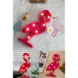 Munico Flamingo Modelinde LED Işıklı Çocuklar Için Çok Tatlı Hediyelik Gece Lambası Pilli Ledli Işık Dekor