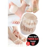 Munico Halluks Valgus Düzeltici Beş Parmak Ayırıcı ve Ön Ayak Pedleri Dayanıklı Metatarsal Pedler Yumuşak