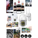 Munico Iç ve Dış Mekana Duvar Montajlı Wifi Kamera Güvenlik Sistemli Hareket Sensörlü Gece Görüşlü Pro Came