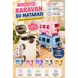 Munico Karavan Otobüs Tasarımlı Pipetli Çocuk Matarası – Okul, Spor ve Seyahat Için 500 ml Pratik Su Şişesi