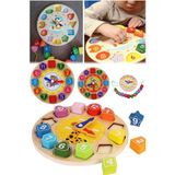 Munico Karikatür Akıllı Zihin Oyuncak Puzzle Set Hayvan Boncuklu Ahşap Ahşap Geometri Eği Için Ideal Seçim