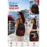 Munico Koçari Fırtına Kilim Desenli Şık Sırt Çantası El Emeği Kalitesi Günlük ve Seyahat Karadeniz Çantası
