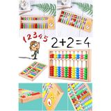 Munico Küçük Boncuklar 7 Aritmetik Portatif Çocuk 13. Abaküs Zihinsel Abaküs Matematik Sı Için Ideal Seçim