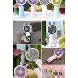 Munico Küçük Elektrikli Fan El Taşınabilir Şarj Edilebilir Mini Öğrenci El Ortam Soğutucu USB Fanlı Elcikli
