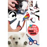 Munico Kuş Papağan & Kedi & Köpek Oval Tırnak Kesme Makası Bakım Pensesi Taşınabilir Mini Hayvan Severlere