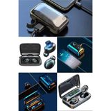 Munico LCD Ekran Uyumlu Kablosuz Kulaklık Stereo Spor Kulaklık Akıllı Telefon Bluetooth 5.1 Sporcu LCD