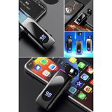 Munico LCD Ekranlı Bluetooth Kulaklık Akıllı Kulak Içi Tek Spor Kulaklık Kalite Iş Business Şöför Kulaklığı